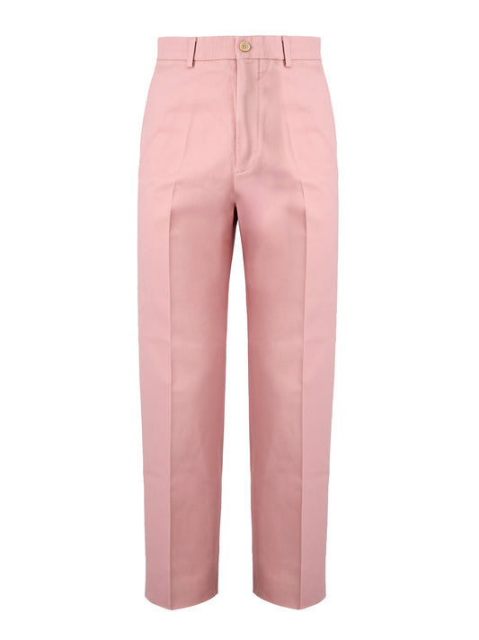 Gucci Hellrosa Baumwollhose