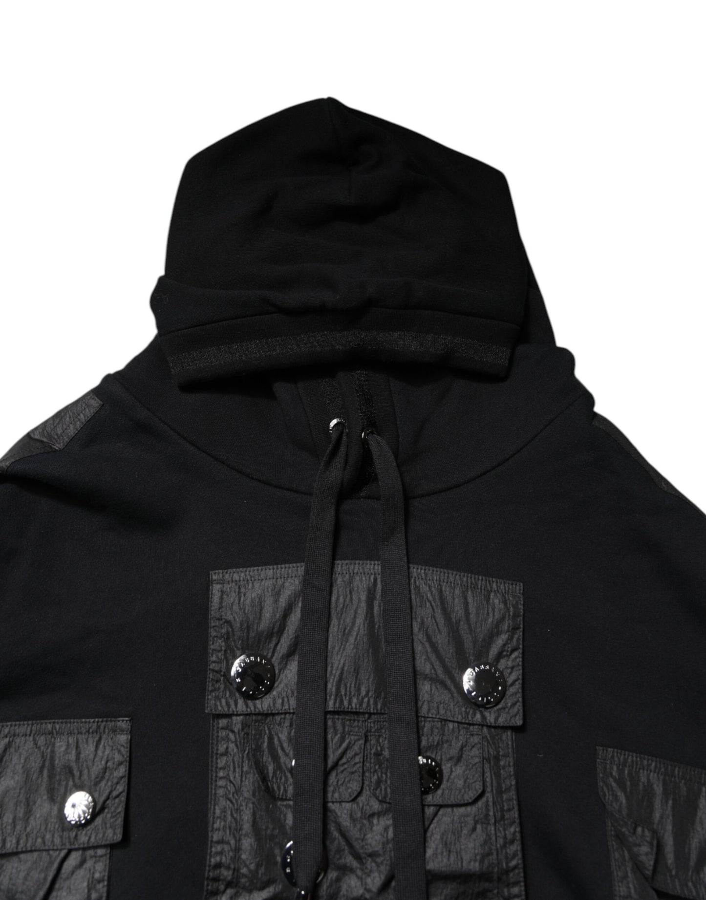 Dolce & Gabbana – Schwarzes Sweatshirt mit Kapuze aus Baumwolle