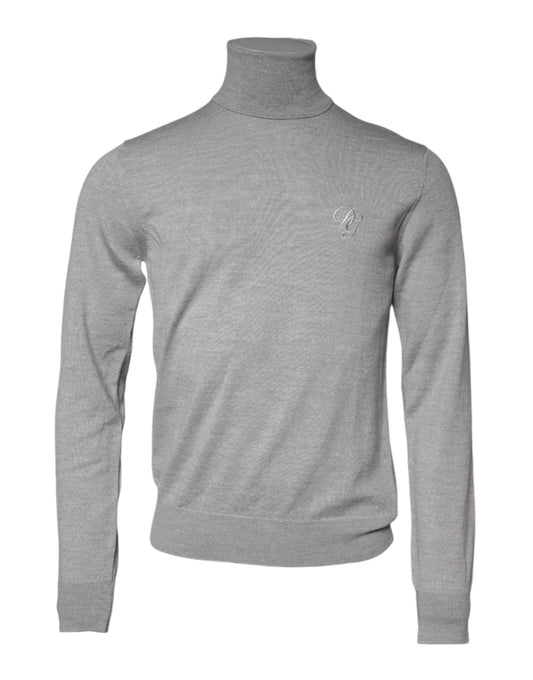 Dolce & Gabbana Grauer Wollstrickpullover für Herren