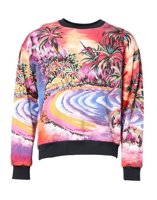 Dolce & Gabbana Pullover mit Rundhalsausschnitt und mehrfarbigem Print