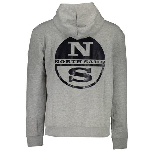 North Sails Graues Baumwoll-Herren-Sweatshirt