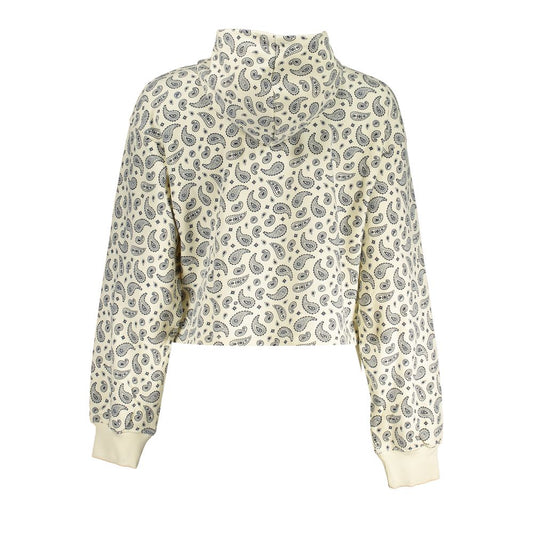 Fila Weißer Baumwoll-Hoodie für Damen