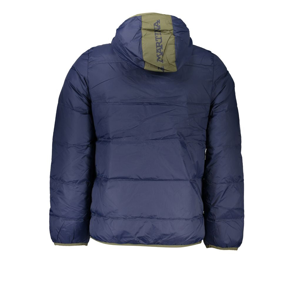 La Martina Blaue Polyamid-Herrenjacke