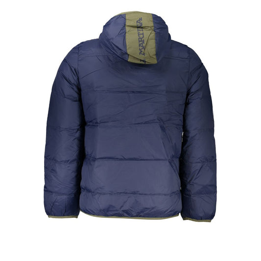 La Martina Blaue Polyamid-Herrenjacke