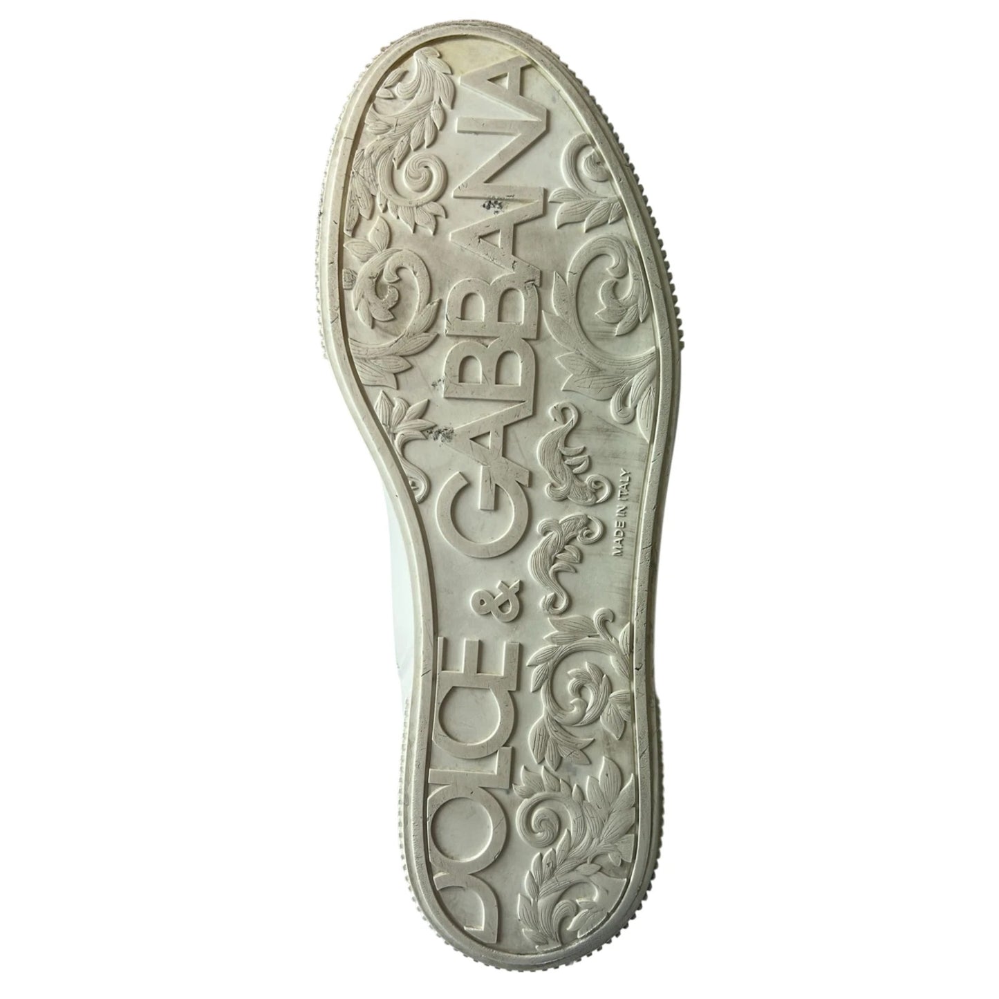 Dolce & Gabbana Weiße Miami Leder Low Top Sneakers Schuhe