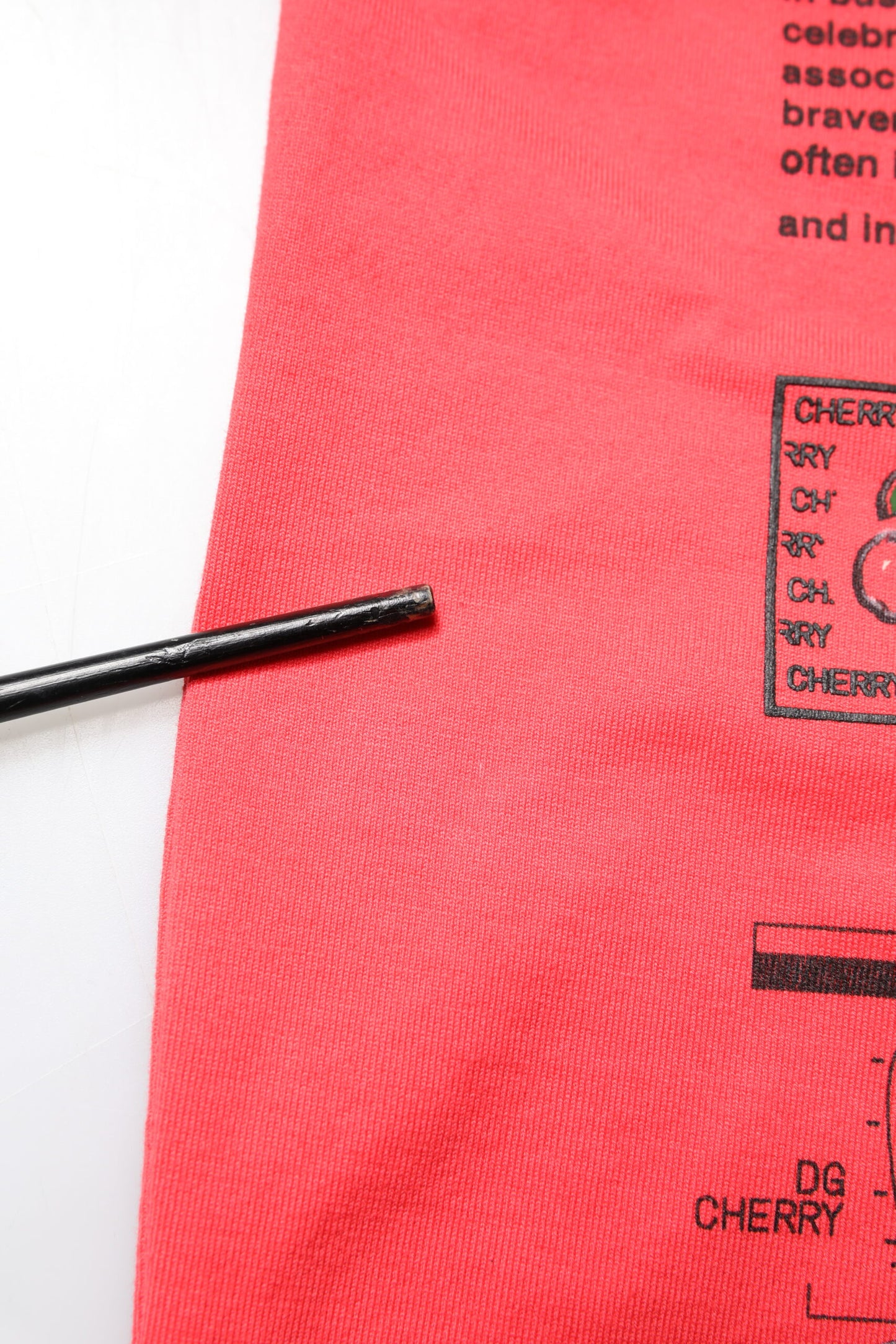 Dolce & Gabbana – Rotes T-Shirt mit Rundhalsausschnitt und Schriftzug-Print aus Baumwolle