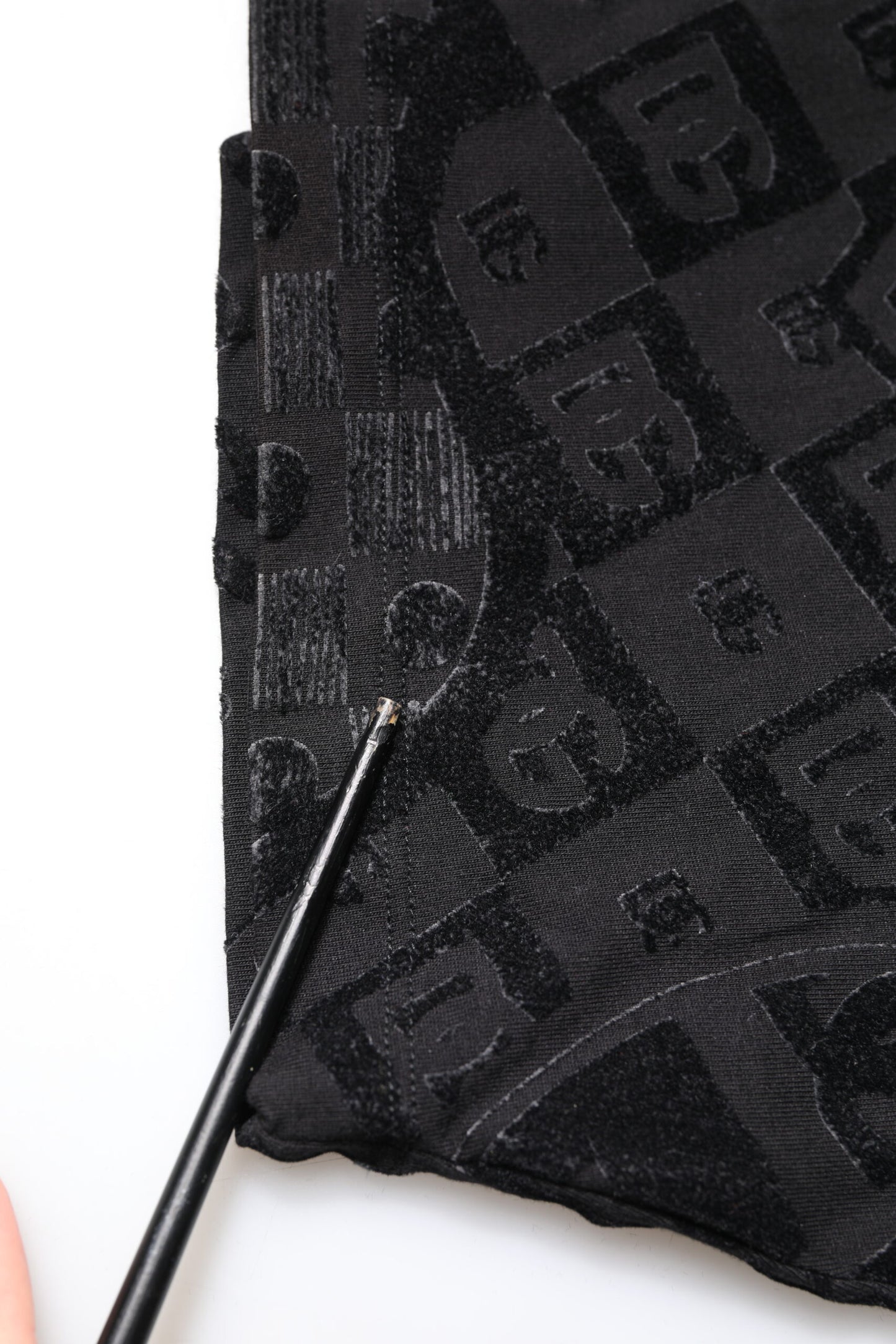 Dolce & Gabbana – Schwarzes T-Shirt mit Rundhalsausschnitt und Bandana-Logo aus Baumwolle