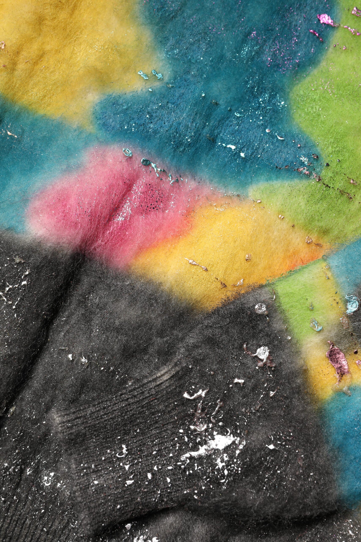 Dolce & Gabbana Mehrfarbiger Rollkragenpullover aus Mohair