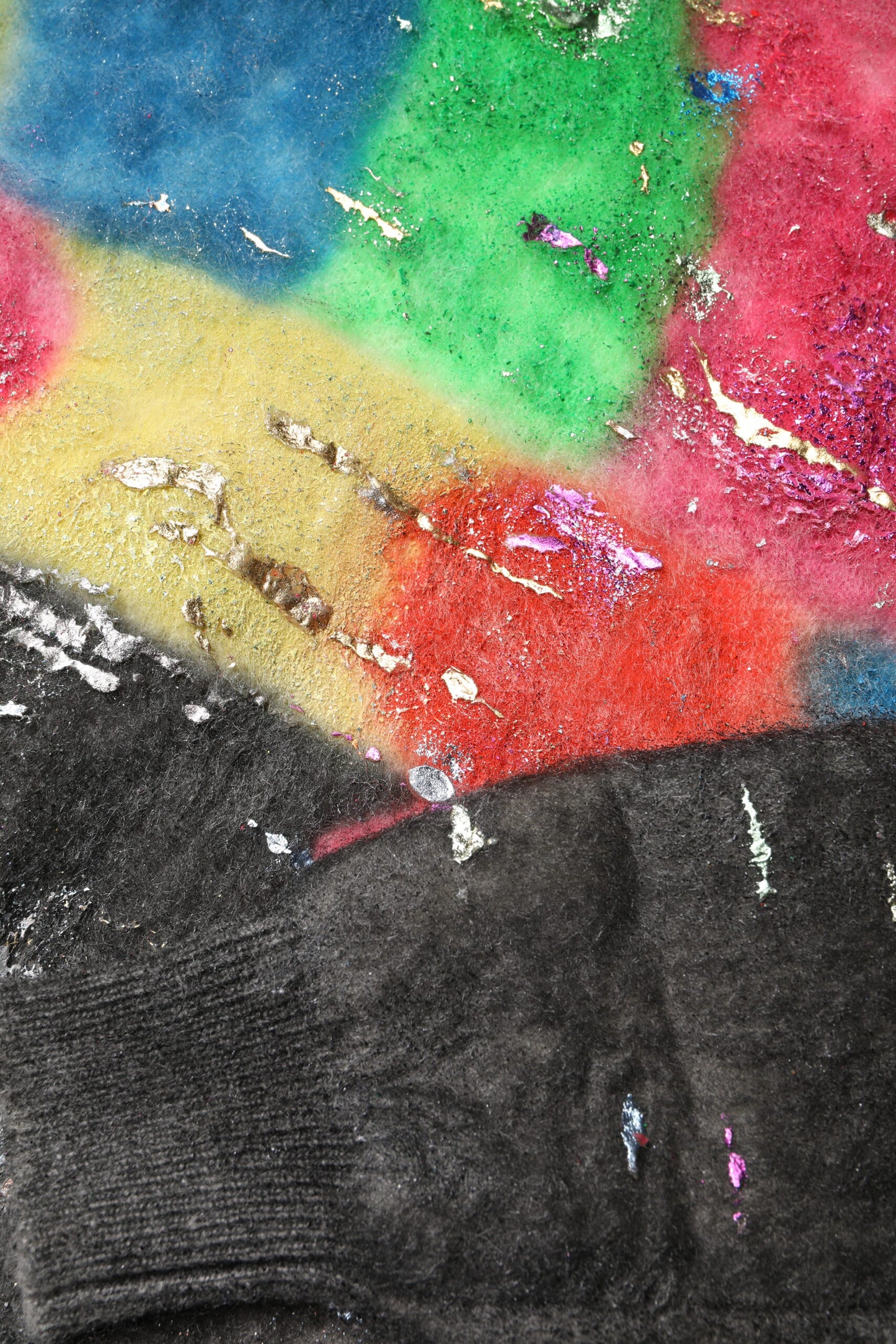 Dolce & Gabbana Mehrfarbiger Rollkragenpullover aus Mohair