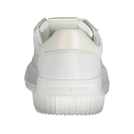 Calvin Klein Damen Sneaker aus weißem Leder