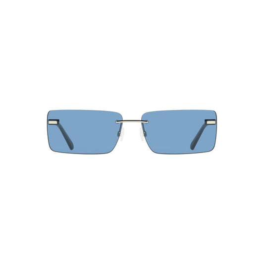 Calvin Klein Damen-Sonnenbrille aus blauem Metall