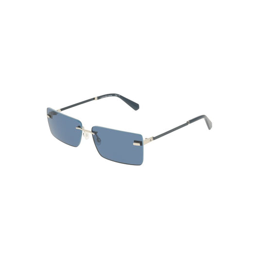 Calvin Klein Damen-Sonnenbrille aus blauem Metall