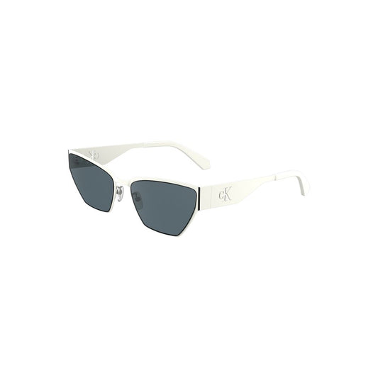 Calvin Klein Damen-Sonnenbrille aus weißem Metall
