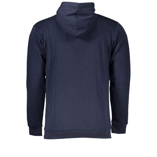 Sergio Tacchini Herren-Kapuzenpullover aus blauer Baumwolle