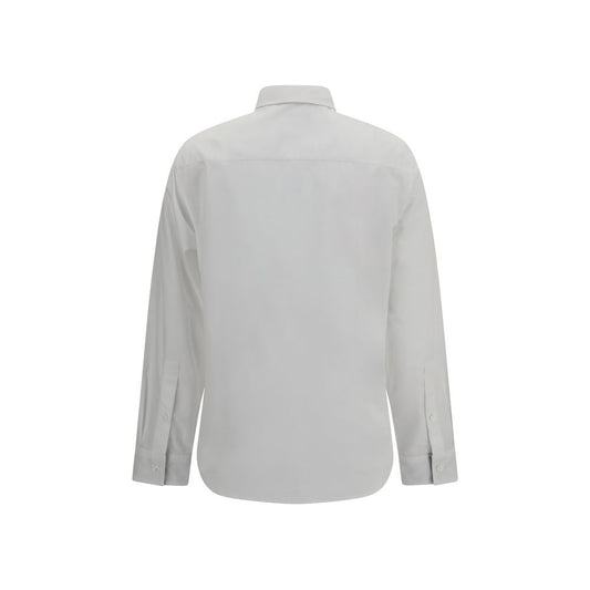 Burberry White Cotton Dress Shirt
