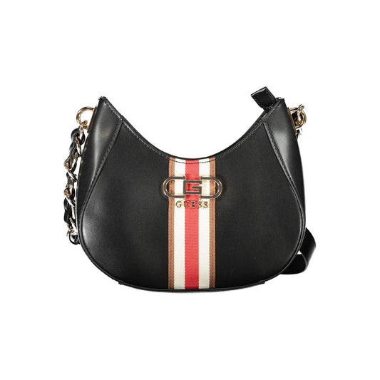 Guess Jeans Schwarze Polyethylen-Damenhandtasche