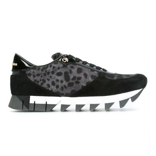 Dolce & Gabbana – Sneaker aus schwarzem Kalbsleder