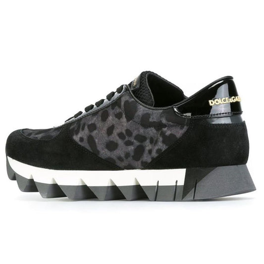 Dolce & Gabbana – Sneaker aus schwarzem Kalbsleder