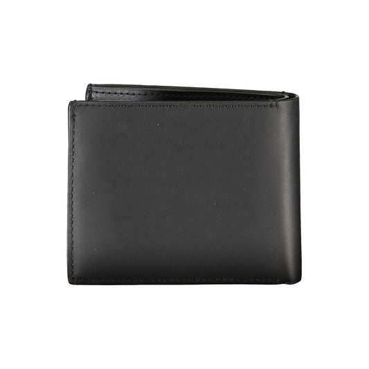 Calvin Klein RFID-Geldbörse aus schwarzem Leder mit Münzfach
