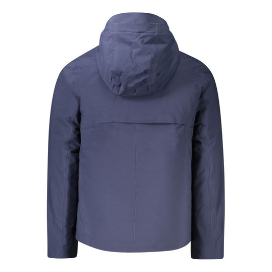 K-WAY Blaue Polyester-Herrenjacke
