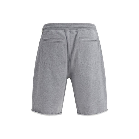 Brunello Cucinelli Graue Baumwoll-Bermudashorts
