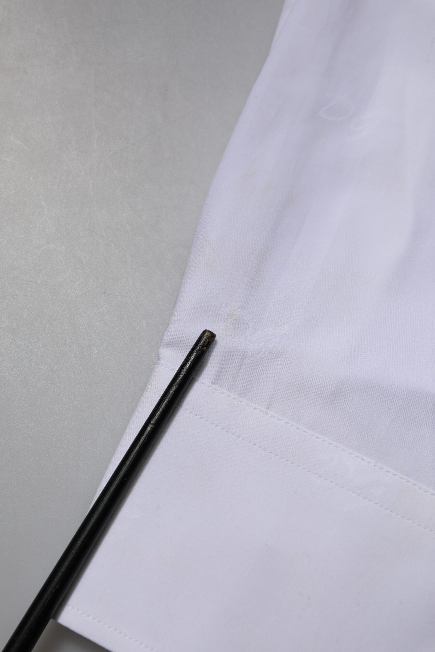 Dolce & Gabbana Weiß GOLD Langarm-Kleid Formelles Hemd