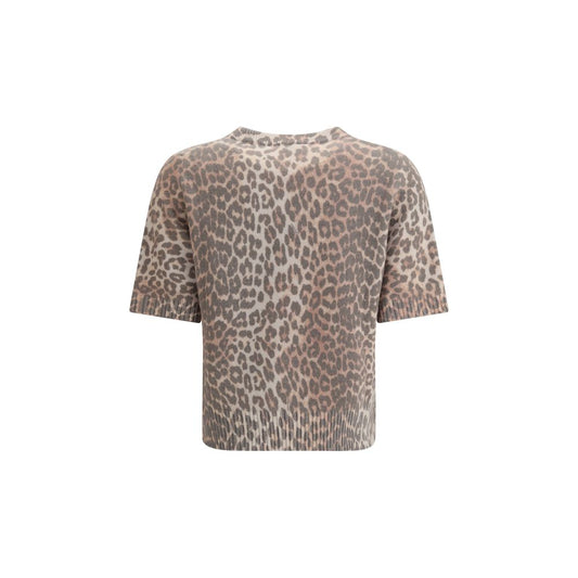 Ganni Mehrfarbiges Sweatshirt aus recycelter Wolle