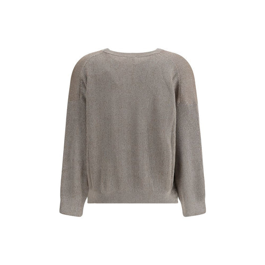Beiges Baumwoll-Sweatshirt von Brunello Cucinelli