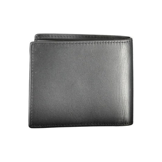 Tommy Hilfiger – Schwarze Lederbrieftasche für Herren
