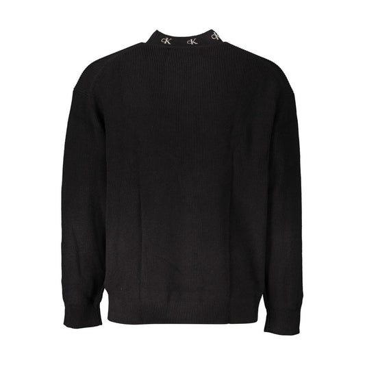 Calvin Klein Herrenpullover aus schwarzer Baumwolle