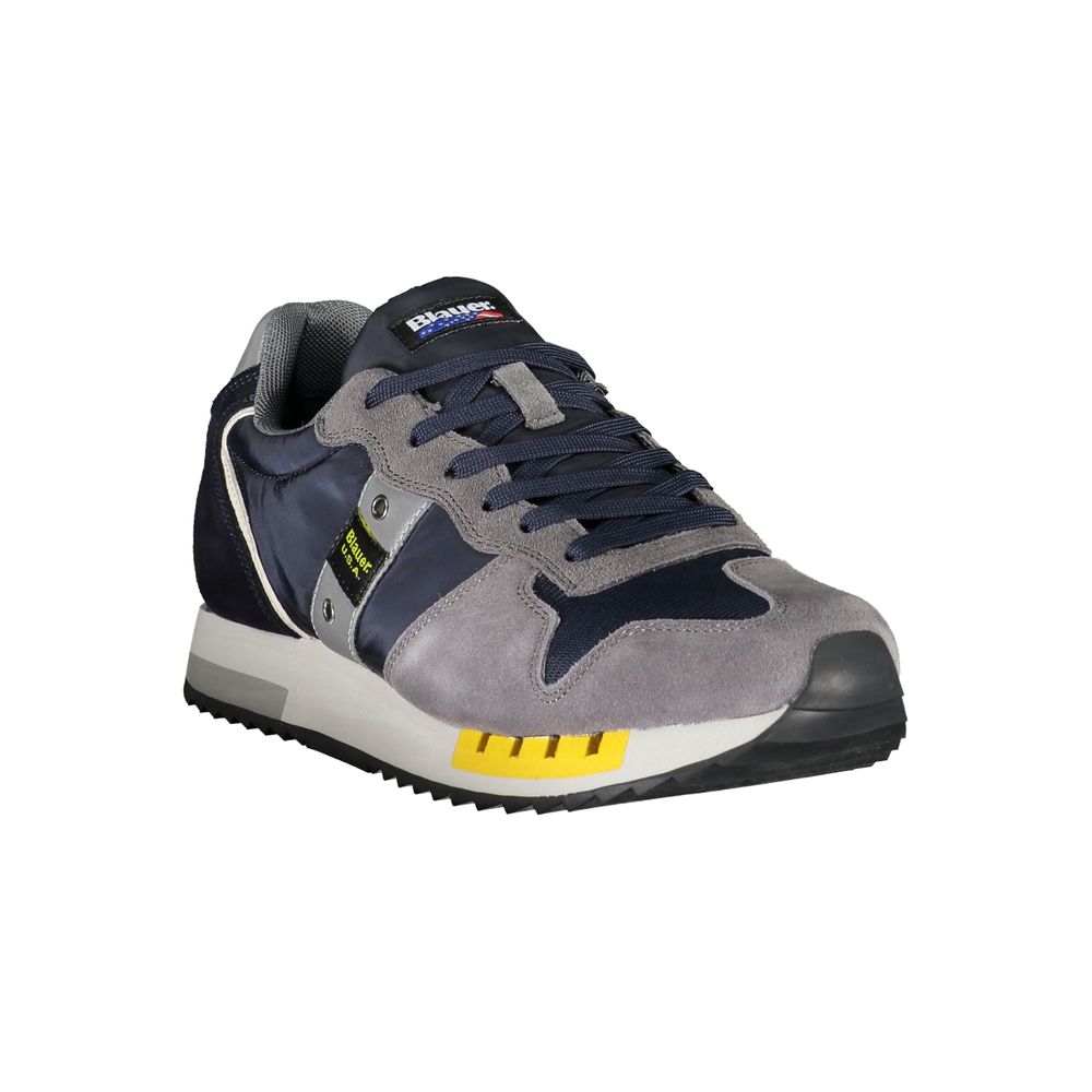 Blauer Blue Leather Men Sneaker