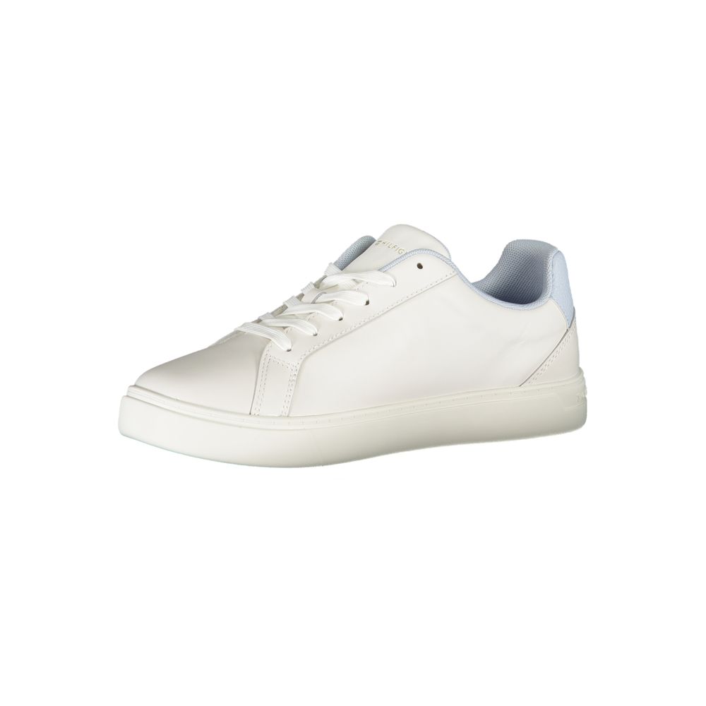 Tommy Hilfiger – Weiße Polyester-Sneaker