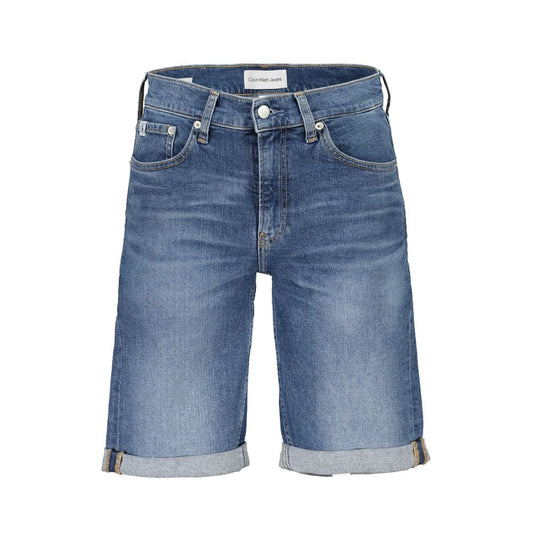 Calvin Klein Herren-Jeansshorts aus blauer Baumwolle