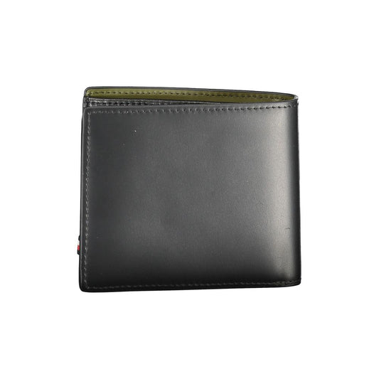 Tommy Hilfiger – Schwarze Lederbrieftasche