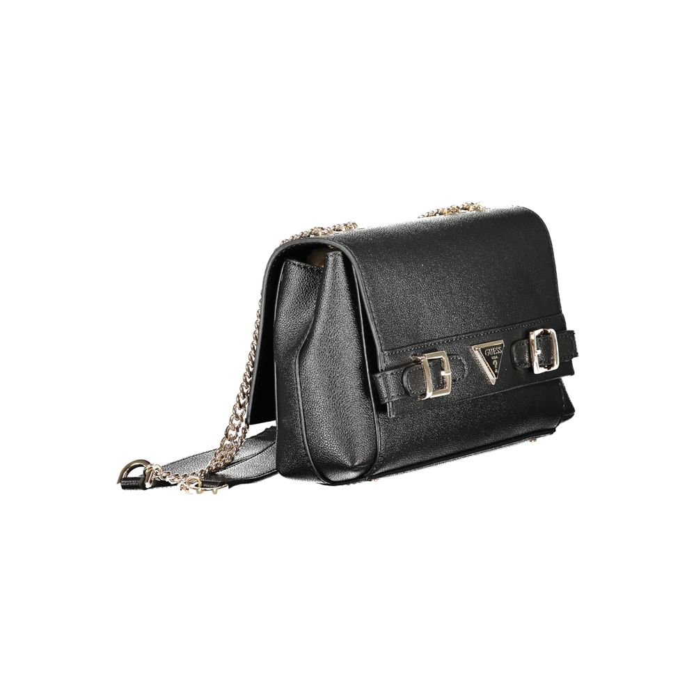 Guess Jeans Schwarze Polyethylen-Damenhandtasche