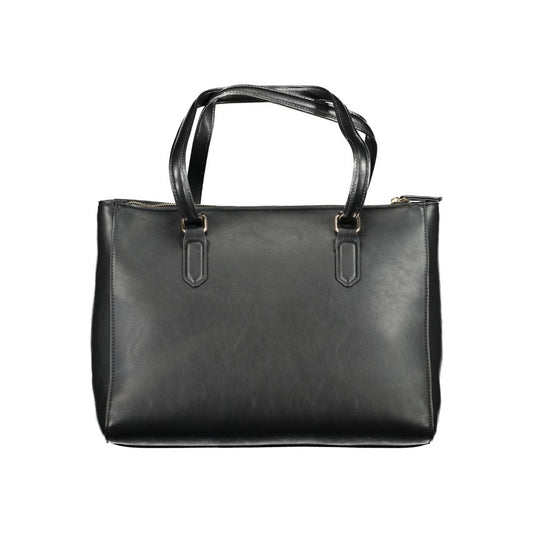 Mario Valentino Schwarze Polyethylen-Damenhandtasche