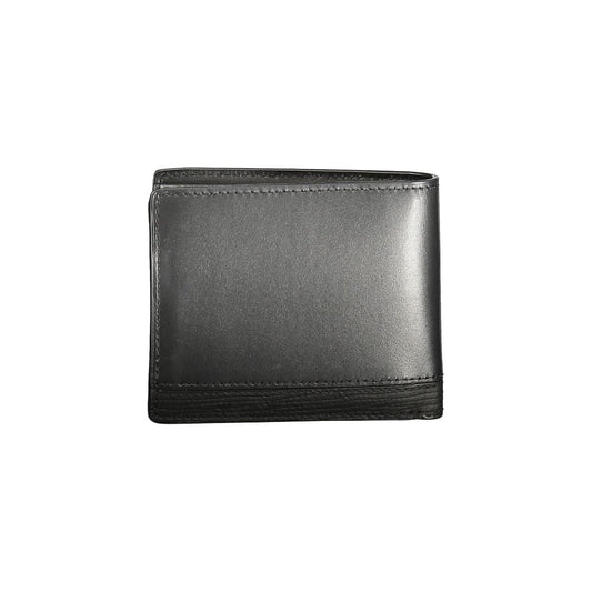 Tommy Hilfiger – Schwarze Lederbrieftasche für Herren