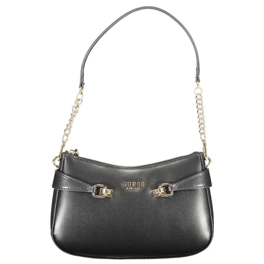 Guess Jeans Schwarze Polyethylen-Damenhandtasche