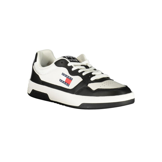Tommy Hilfiger – Schwarze Leder-Sneaker für Herren