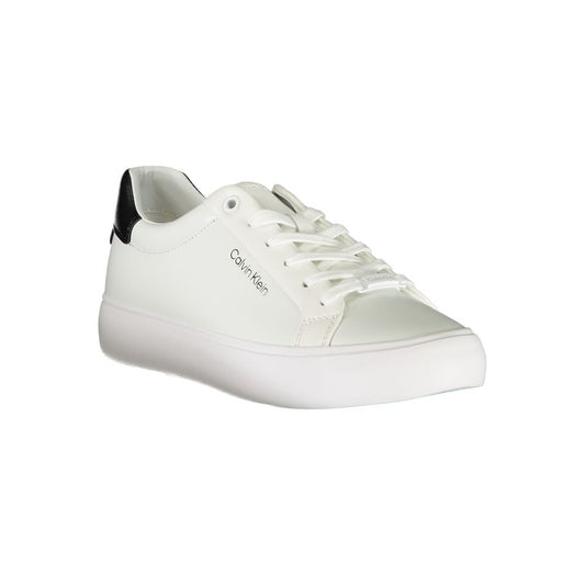 Calvin Klein – Weißer Polyester-Sneaker