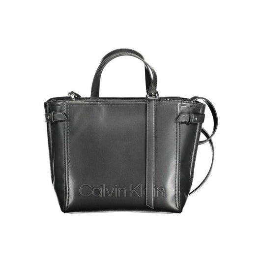Calvin Klein Damenhandtasche aus schwarzem Polyester