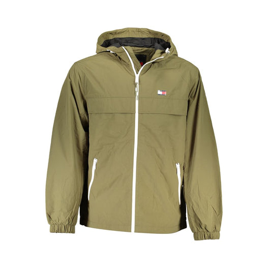 Tommy Hilfiger Green Recycled Nylon Men Jacket