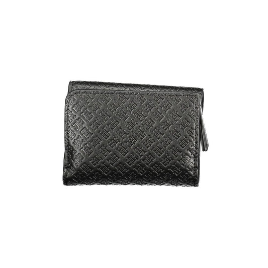 Tommy Hilfiger – Schwarze Polyethylen-Geldbörse für Damen