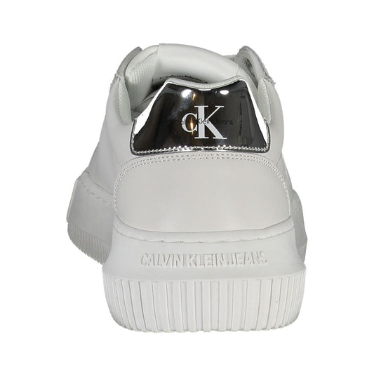 Calvin Klein – Weißer Polyester-Sneaker
