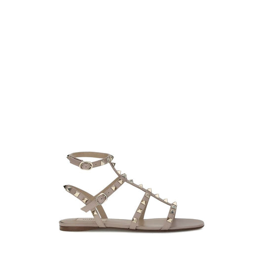 Valentino Garavani Sandalen aus grauem Kalbsleder (Bos Taurus)