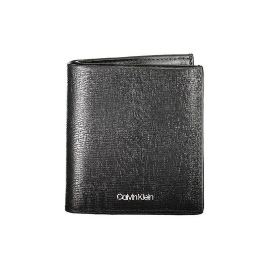 Calvin Klein Herren-Geldbörse aus schwarzem Leder