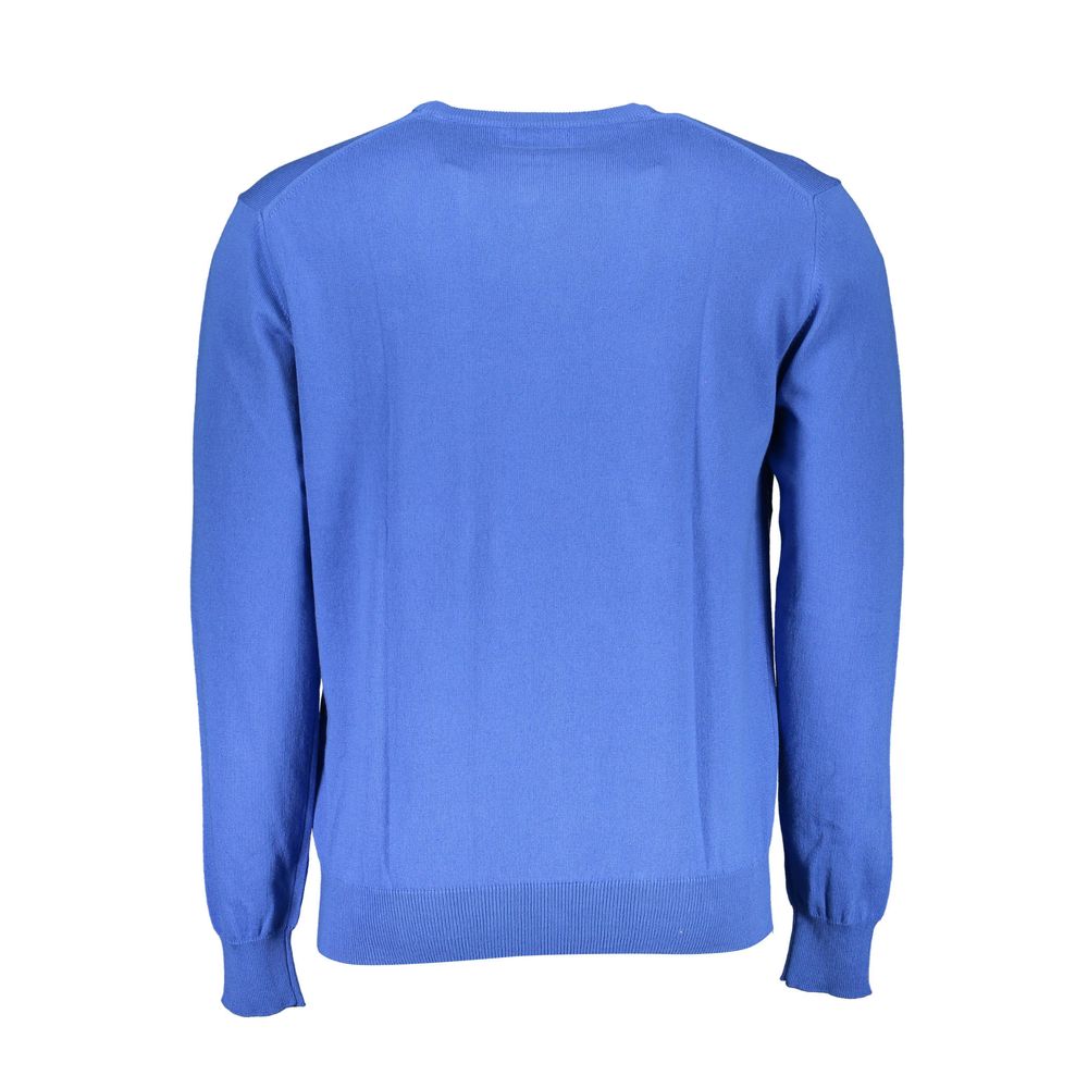 La Martina Blauer Baumwollpullover für Herren