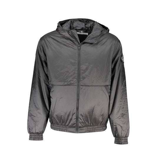 Calvin Klein – Schwarze Herrenjacke aus recyceltem Polyester