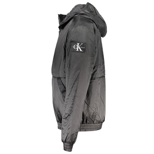 Calvin Klein – Schwarze Herrenjacke aus recyceltem Polyester