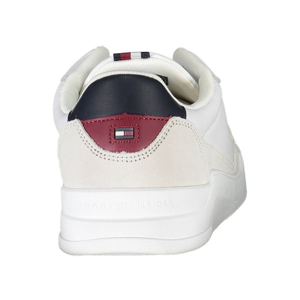 Tommy Hilfiger – Weiße Polyester-Sneaker für Herren
